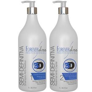 KIT FOREVER LISS ESCOVA SEMI DEFINITIVA POWER 3D SYSTEM